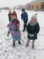 Zdjęcie: Pierwszy śnieg w tym roku szkolnym