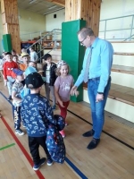 Zdjęcie: Z wizytą w Szkole Podstawowej w Święciechowie.