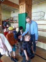 Zdjęcie: Z wizytą w Szkole Podstawowej w Święciechowie.