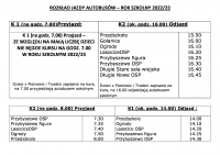 Zdjęcie: Kursy autobusów w roku szkolnym 2022-2023