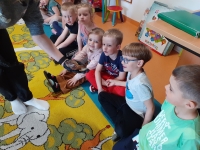 Zdjęcie: Wizyta mamy Leona Pawlickiego-pokaz ślimaka