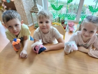 Zdjęcie: Pacynka ze skarpetki.